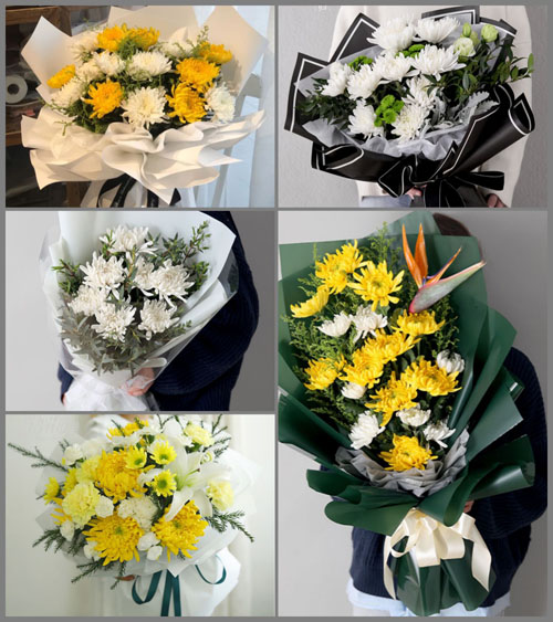 山东莱芜莱城区大王庄镇北杨家庄村白事花束代送
